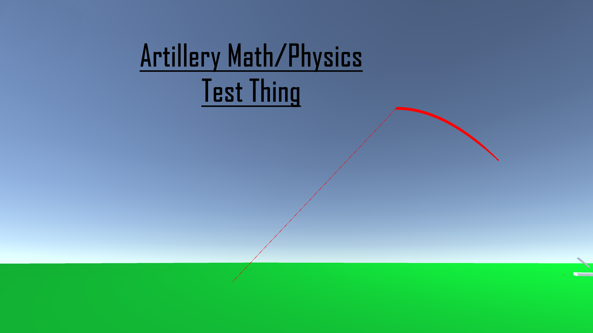 Artillery Physics Test